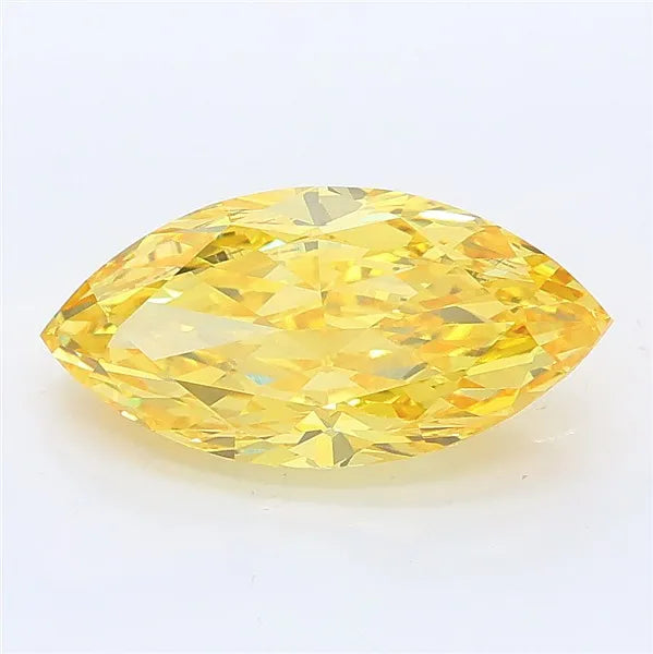 2.60ct Marquise Lab Grown Diamond (Colour Fancy Vivid Yellow, Clarity VVS2, IGI Certified)