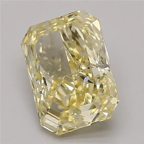 2.72ct Cushion modified Lab Grown Diamond (Colour Fancy Yellow, Clarity VS1, Cut EX, IGI Certified)