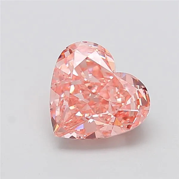 2.73ct Heart Lab Grown Diamond (Colour Fancy Vivid Pink, Clarity VVS2, IGI Certified)
