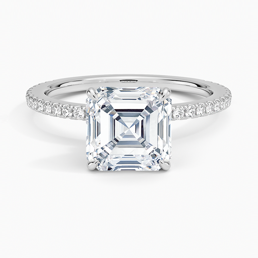 Im Labor gezüchteter Blue Heaven-Ring aus 925er Sterlingsilber (5 Karat)
