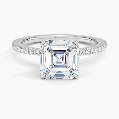 Im Labor gezüchteter Blue Heaven-Ring aus 925er Sterlingsilber (5 Karat)