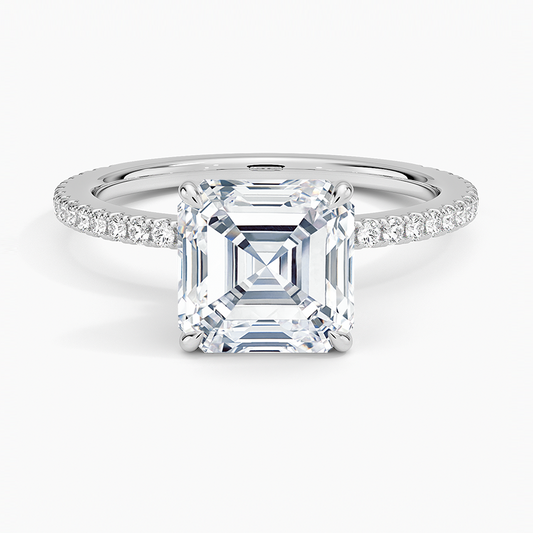 Bague Blue Heaven cultivée en laboratoire en argent sterling 925 (5,0 carats)