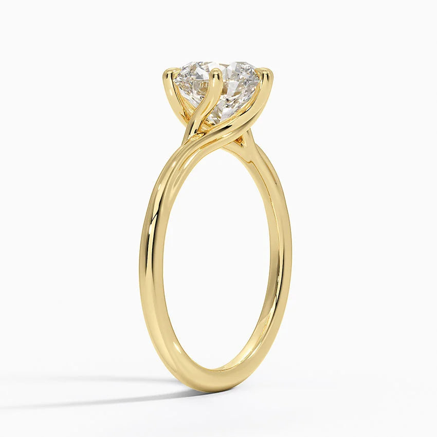 Lab-Grown Diamond Custom Order Ring in 18K Yellow Gold – Size US 7 (LDC 1032)