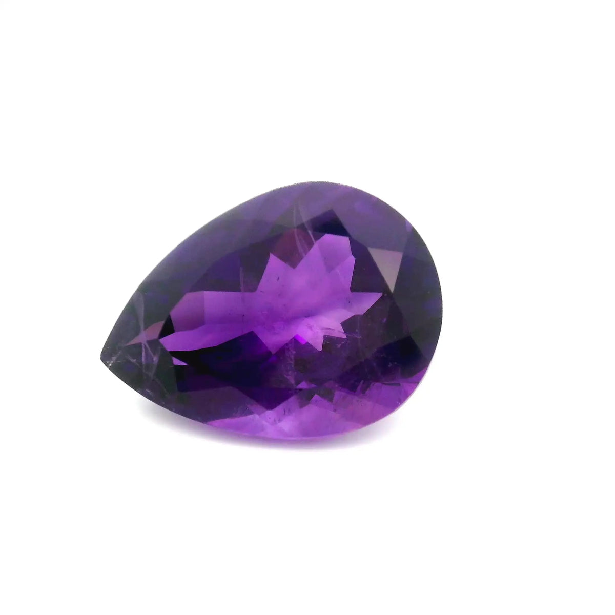 20.03ct Pear Natural Amethyst (Colour Purple, Clarity Slightly Included, Cut Faceted)