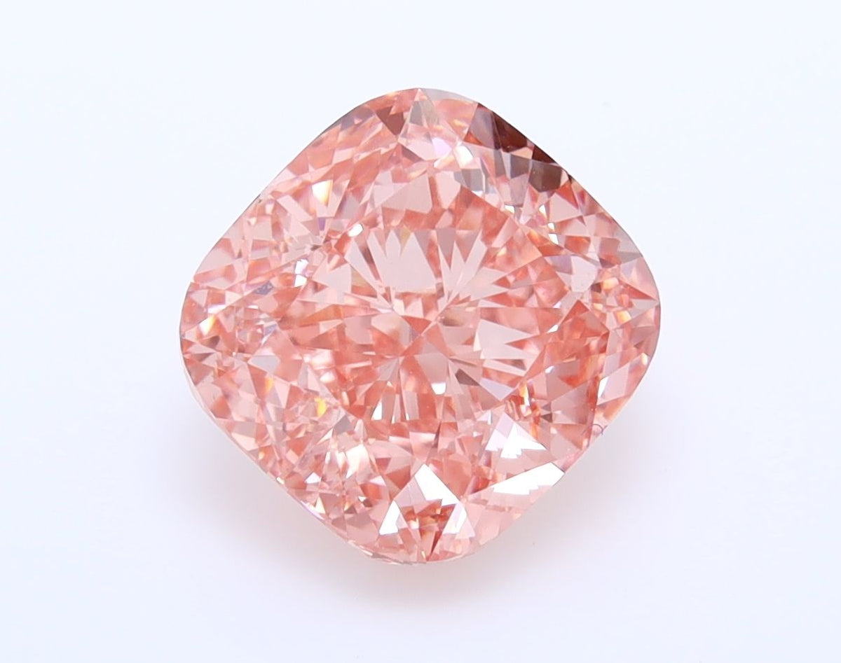 Lab-Grown Cushion Diamond - 4.0 Carats, Fancy Vivid Pink Color, VS1 Clarity - Certified by IGI - Report Number: LG539241801