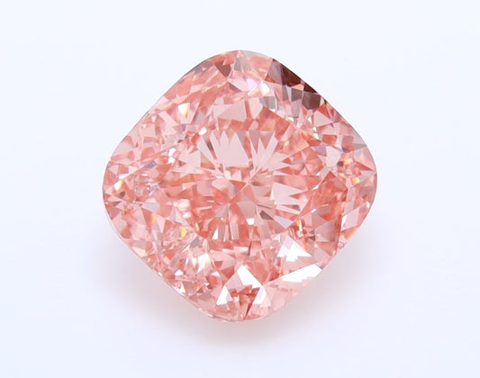 Lab-Grown Cushion Diamond - 4.0 Carats, Fancy Vivid Pink Color, VS1 Clarity - Certified by IGI - Report Number: LG539241801