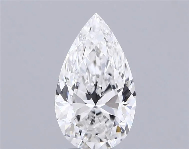 Diamant de laboratoire de 1,65 ct, taille poire (couleur E, pureté VS1, certifié IGI)