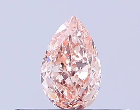 0.21ct Pear Lab Grown Diamond (Colour Fancy Brownish Pink, Clarity VS1, IGI Certified)