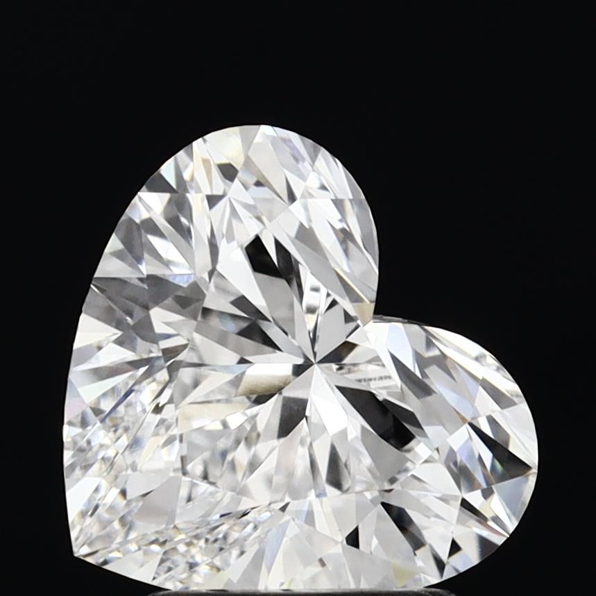 Lab-Grown Heart Diamond - 2.57 Carats, E Color, VVS2 Clarity - Certified by IGI - Report Number: 631441258