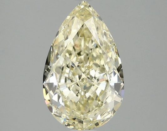 Lab-Grown Pear Diamond - 2.09 Carats, Fancy Intense Yellow Color, VVS2 Clarity - Certified by IGI - Report Number: LG690506545
