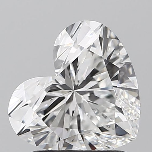Lab-Grown Heart Diamond - 1.53 Carats, D Color, VVS2 Clarity - Certified by IGI - Report Number: LG621480372