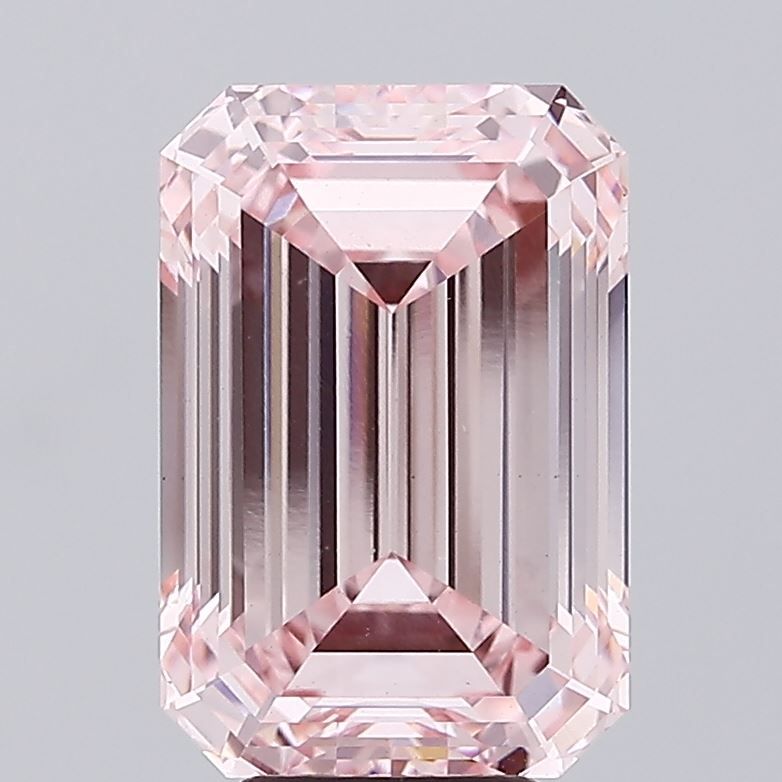 Lab-Grown Emerald Diamond - 7.77 Carats, Fancy Intense Pink Color, VS1 Clarity - Certified by IGI - Report Number: LG633465383