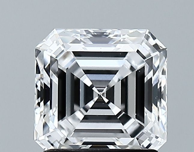 Lab-Grown Asscher Diamond - 1.61 Carats, D Color, VVS2 Clarity - Certified by GIA - Report Number: 6502660683
