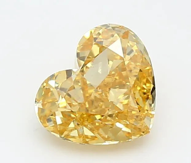 1.19ct Heart Lab Grown Diamond (Colour Fancy Vivid Yellow, Clarity VS2, IGI Certified)