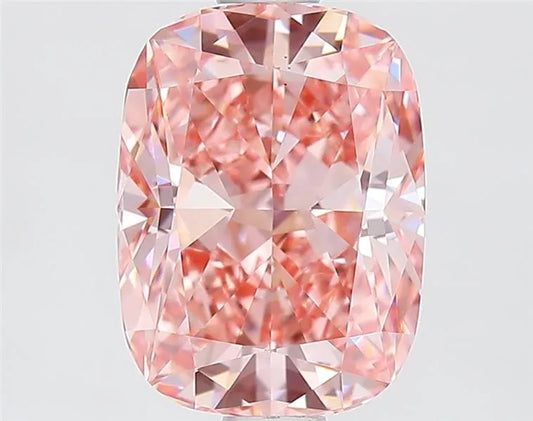 1,65 ct Kissen-Brillant im Labor gezüchteter Diamant (Farbe: Fancy Vivid Brownish Pink, Reinheit: VS1, IGI-zertifiziert)