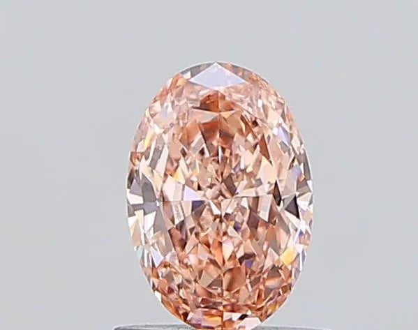 0.75ct Oval Lab Grown Diamond (Colour Fancy Intense Brownish Pink, Clarity VS1, IGI Certified)