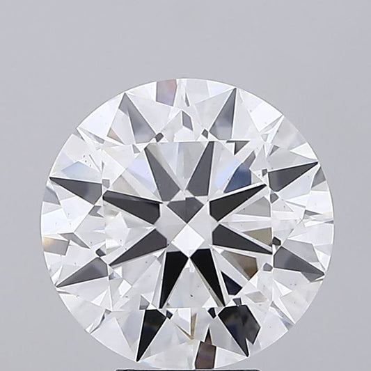 Lab-Grown Round Diamond - 6.03 Carats, F Color, VS2 Clarity - Certified by IGI - Report Number: LG681547241