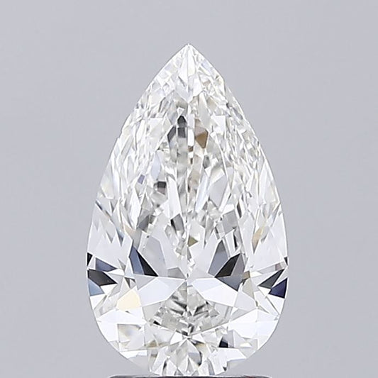Lab-Grown Pear Diamond - 2.0 Carats, F Color, VVS2 Clarity - Certified by IGI - Report Number: LG678561934