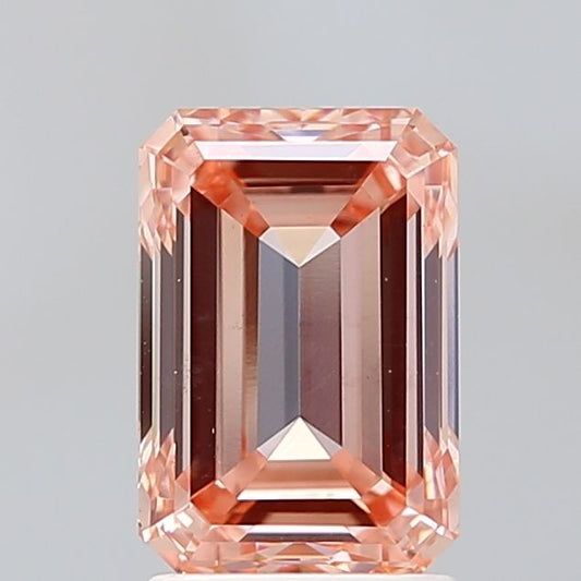 Lab-Grown Emerald Diamond - 2.51 Carats, Fancy Intense Pink Color, VS1 Clarity - Certified by IGI - Report Number: LG681516100