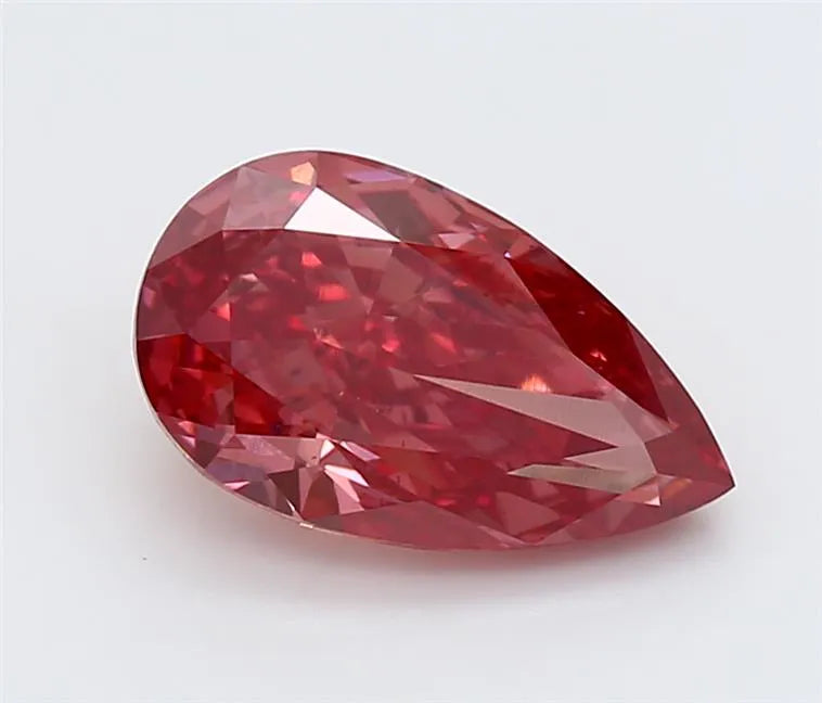 1.92ct Pear Lab Grown Diamond (Colour Fancy Vivid Pink, Clarity VS1, IGI Certified)