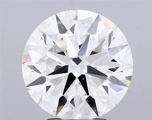 5,00 ct runder, im Labor gezüchteter Diamant (Farbe F, Reinheit VS2, Schliff EX, IGI-zertifiziert)