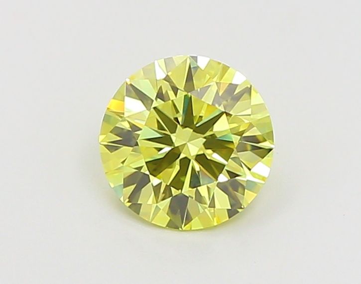 Lab-Grown Round Diamond - 1.01 Carats, Fancy Intense Yellow Color, VS1 Clarity - Certified by IGI - Report Number: LG666413394