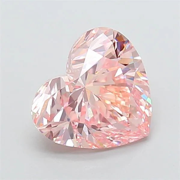 2.51ct Heart Lab Grown Diamond (Colour Fancy Intense Pink, Clarity VS1, IGI Certified)