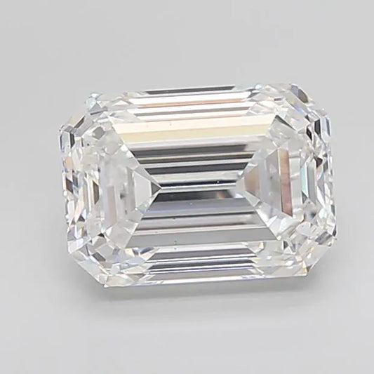 4,02 ct Smaragd, im Labor gezüchteter Diamant (Farbe D, Reinheit VS1, IGI-zertifiziert)