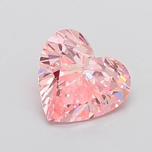 2.08ct Heart Lab Grown Diamond (Colour Fancy Vivid Pink, Clarity VVS2, IGI Certified)