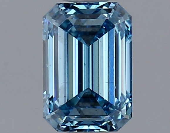 Lab-Grown Emerald Diamond - 1.2 Carats, Fancy Vivid Blue Color, SI1 Clarity - Certified by IGI - Report Number: LG621451377