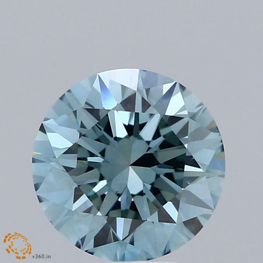 Lab-Grown Round Diamond - 2.01 Carats, Fancy Vivid Green Color, VVS2 Clarity - Certified by IGI - Report Number: LG662477769