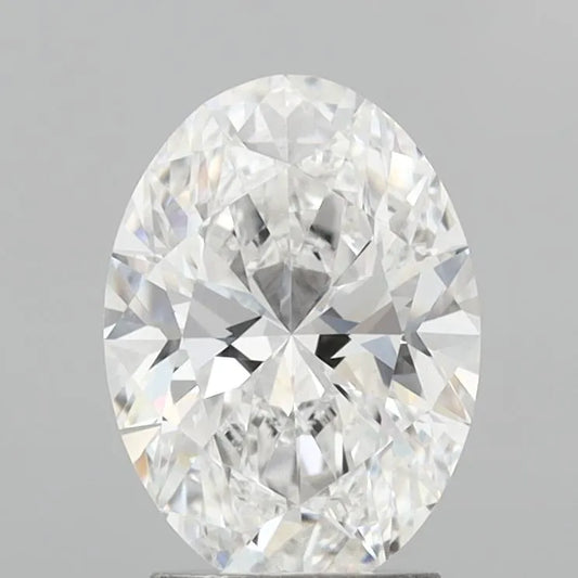 2,52 ct ovaler, im Labor gezüchteter Diamant (Farbe E, Reinheit VVS2, IGI-zertifiziert)