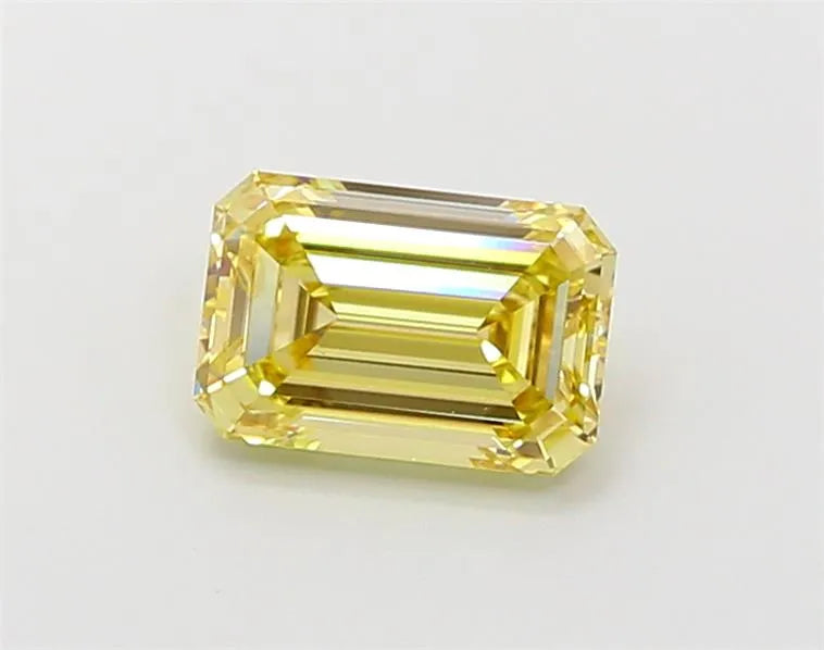 1,14 ct Smaragd-Labordiamant (Farbe: Fancy Intense Yellow, Reinheit: VS1, IGI-zertifiziert)