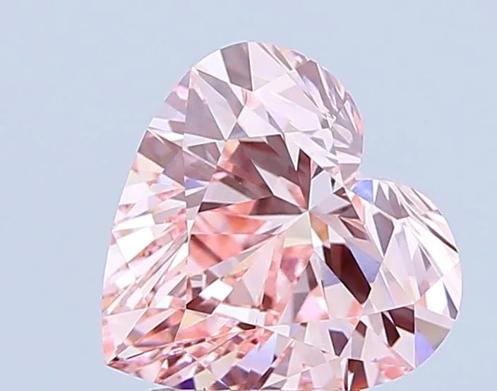 4.16ct Heart Lab Grown Diamond (Colour Fancy Intense Pink, Clarity VVS2, IGI Certified)