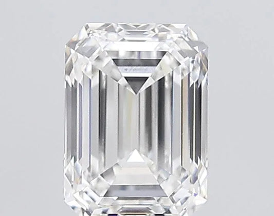4,00 ct Smaragd, im Labor gezüchteter Diamant (Farbe E, Reinheit VVS2, IGI-zertifiziert)