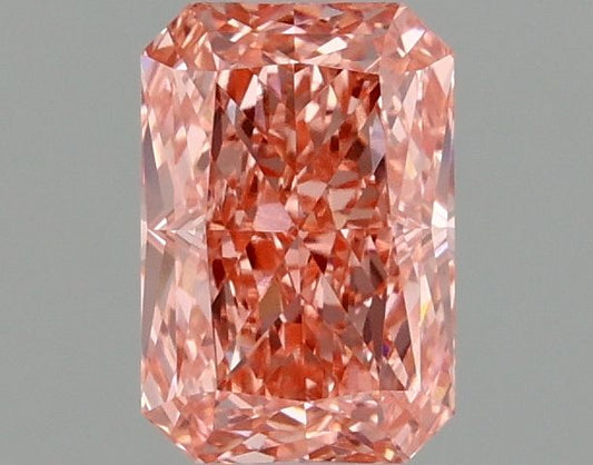 Lab-Grown Radiant Diamond - 1.03 Carats, Fancy Vivid Pink Color, VVS2 Clarity - Certified by IGI - Report Number: LG668470217