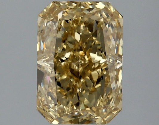 Lab-Grown Radiant Diamond - 1.95 Carats, Fancy Intense Gray Yellow Color, VS1 Clarity - Certified by IGI - Report Number: LG647448077