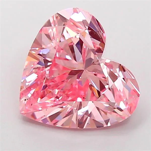 2.51ct Heart Lab Grown Diamond (Colour Fancy Vivid Pink, Clarity VS2, IGI Certified)