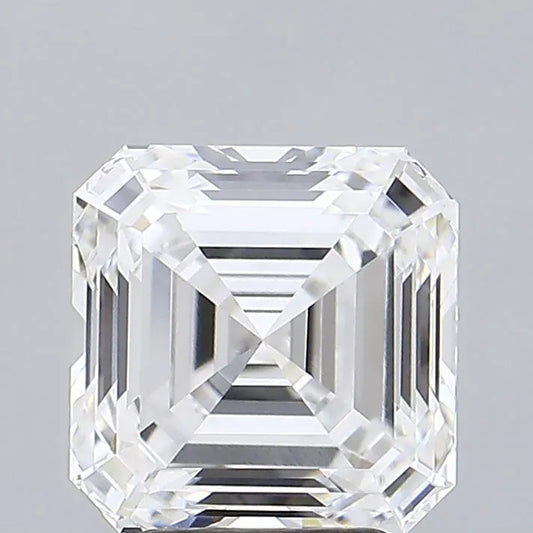 Diamant émeraude carré de 2,93 ct, cultivé en laboratoire (couleur D, pureté IF, certifié IGI)
