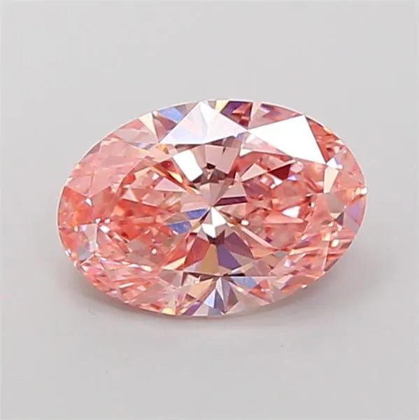 3.01ct Oval Lab Grown Diamond (Colour Fancy Vivid Pink, Clarity VS1, IGI Certified)