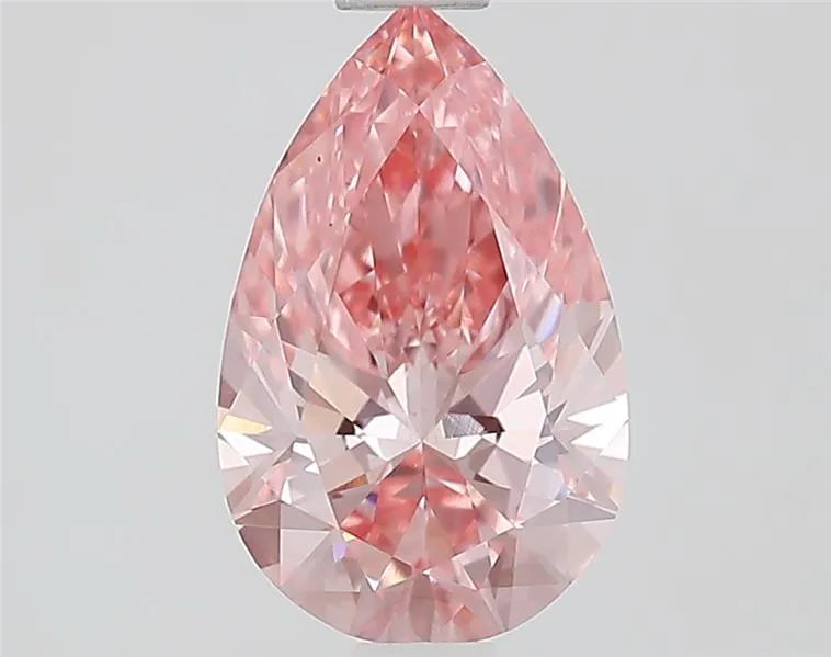 1.09ct Pear Lab Grown Diamond (Colour Fancy Vivid Pink, Clarity VVS2, IGI Certified)