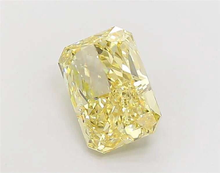 Diamant de laboratoire radiant de 5,24 ct (couleur jaune vif fantaisie, pureté VS1, certifié IGI)