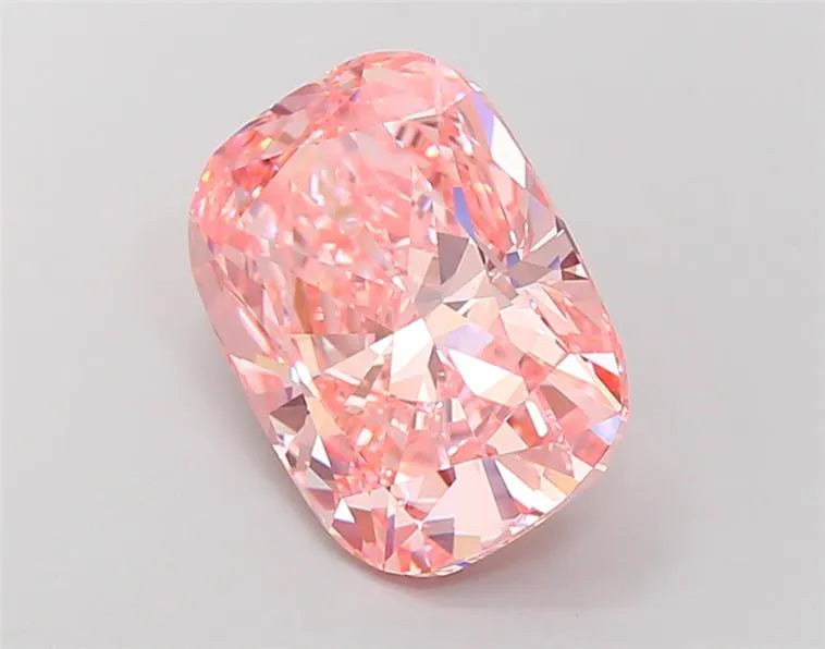 5.18ct Cushion modified Lab Grown Diamond (Colour Fancy Vivid Pink, Clarity VVS2, IGI Certified)