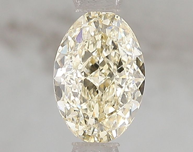 Lab-Grown Oval Diamond - 1.01 Carats, Fancy Yellow Color, VS2 Clarity - Certified by IGI - Report Number: LG671493336