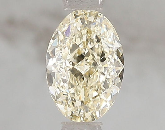 Lab-Grown Oval Diamond - 1.01 Carats, Fancy Yellow Color, VS2 Clarity - Certified by IGI - Report Number: LG671493336