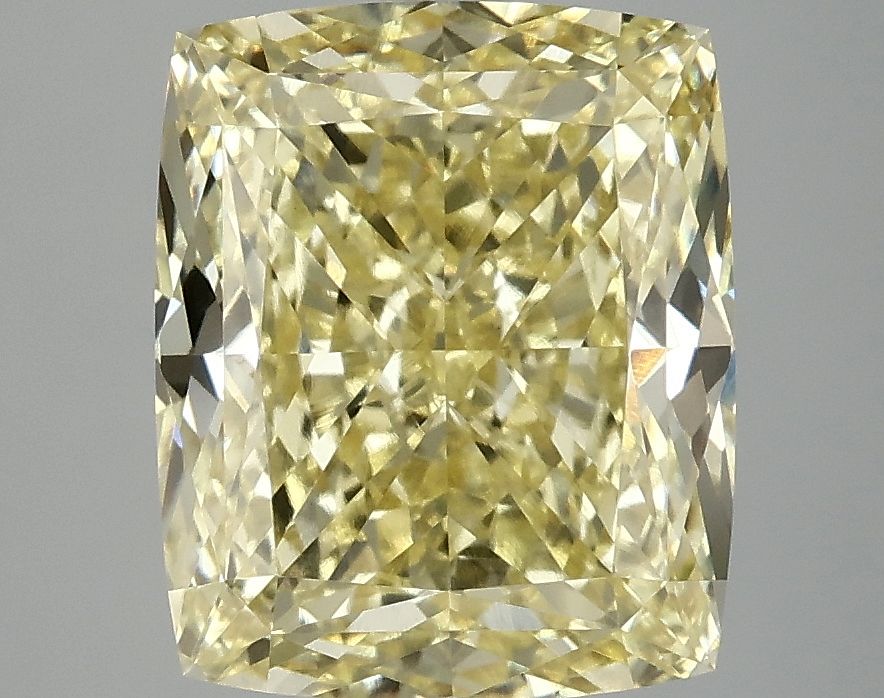 Lab-Grown Cushion Diamond - 5.1 Carats, Fancy Intense Yellow Color, VS1 Clarity - Certified by IGI - Report Number: LG685540114