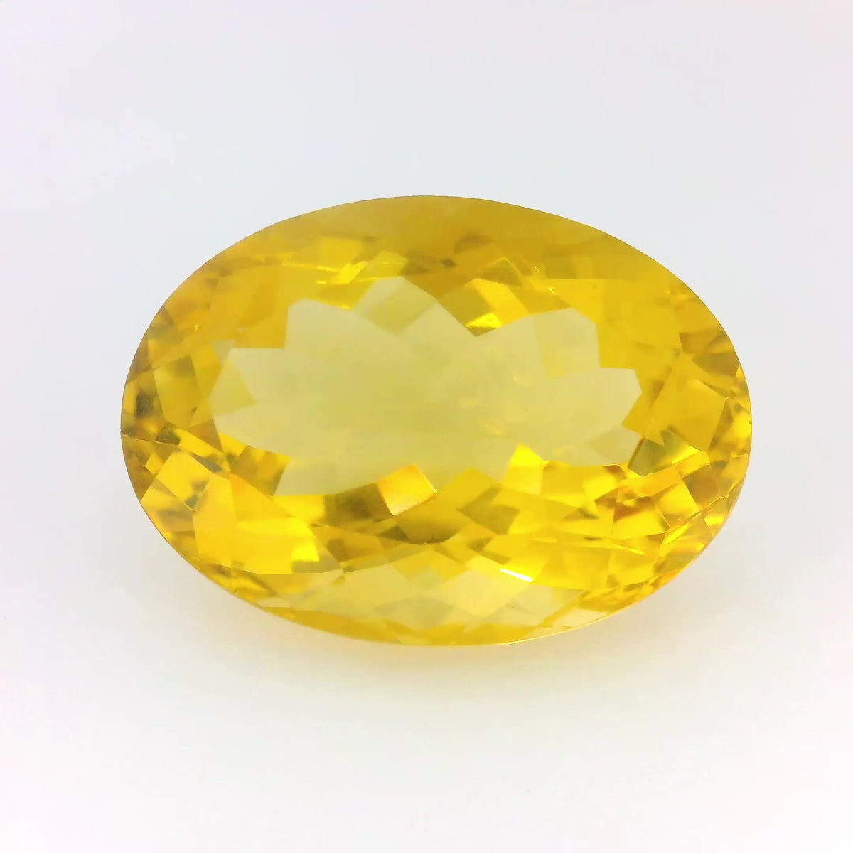 23.52ct Oval Natural Citrine (Colour Yellow, Clarity Eye Clean, Cut Faceted)