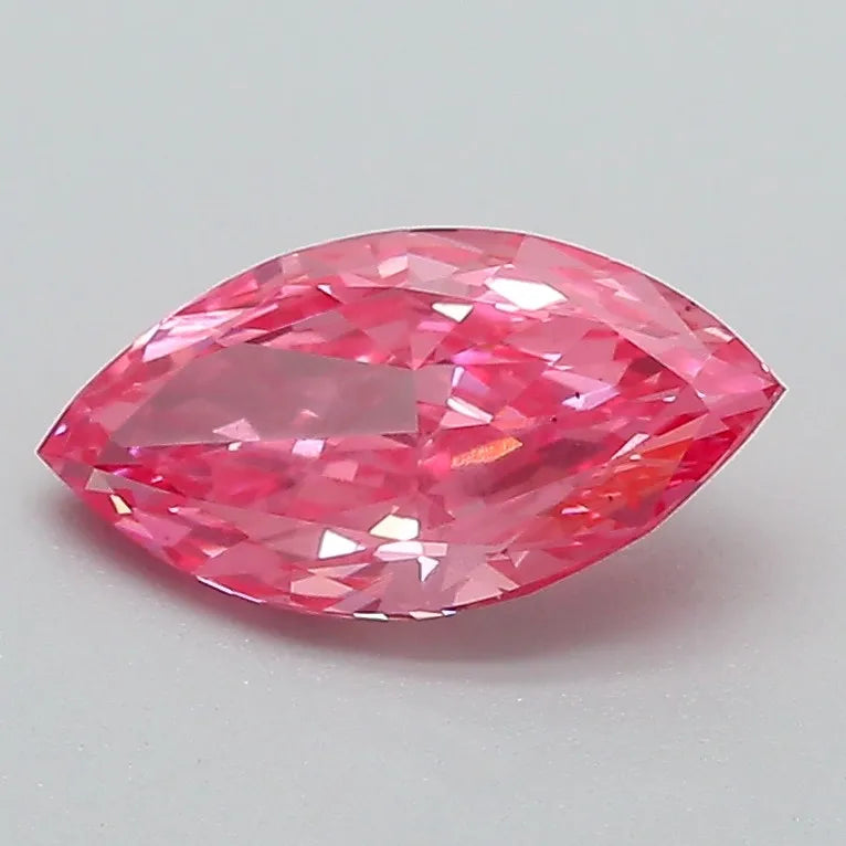 1,00 ct Marquise-Diamant im Labor (Farbe: Fancy Vivid Pink, Reinheit: VS2, IGI-zertifiziert)