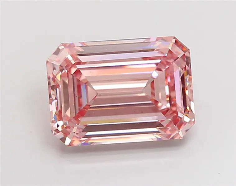 12.01ct Emerald Lab Grown Diamond (Colour Fancy Intense Pink, Clarity VS1, IGI Certified)