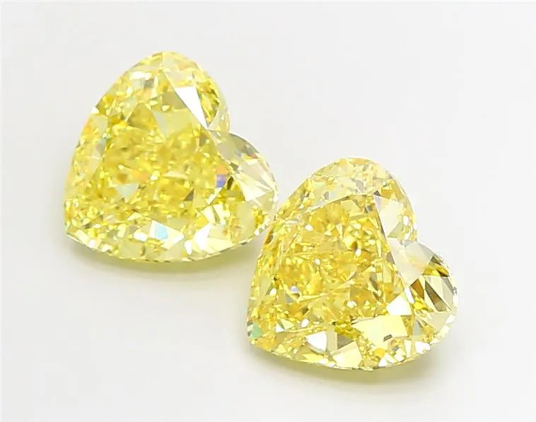 5.01ct Heart Lab Grown Diamond (Colour Fancy Vivid Yellow, Clarity VS1, Cut GD, IGI Certified)